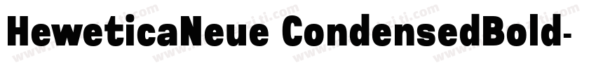 HeweticaNeue CondensedBold字体转换